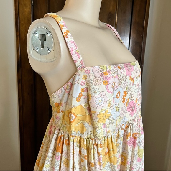 Free People Park Slope Retro Floral Maxi Dress Sz Small - Picture 8 of 12